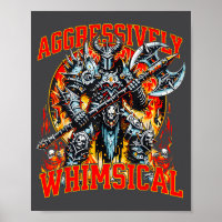 Aggressiv Whimsischer Dunkler Fantasy-Kriegerkampf