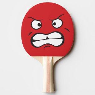 Aggressive Beängstigende Intensität Tischtennis Schläger
