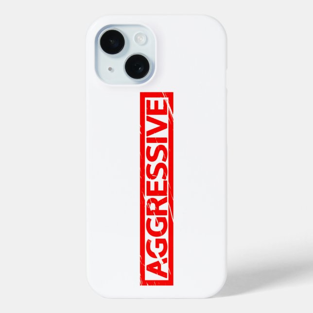 Aggressive Briefmarke Case-Mate iPhone Hülle (Rückseite)