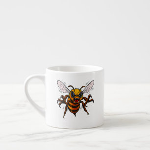 Aggressive-Wespen-Cartoon-Illustration-Statement Espressotasse