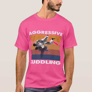 Aggressiver Cuddling Jiu Jitsu Mixed Martial Arts T-Shirt