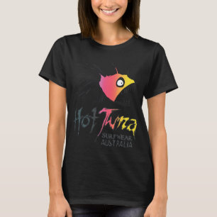 Aggressiver Fisch Gradient Surf T-Shirt