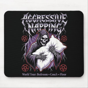 Aggressiver Napng Lustiger Heavy Metal Sensenmann Mousepad