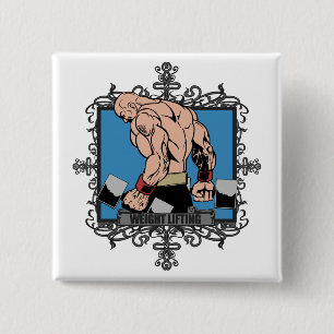 Aggressives Gewichts-Anheben Button