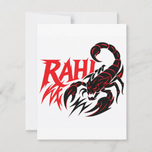 Aggressives Skorpion-Design mit dem Namen "RAHI"