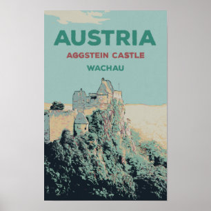 Aggstein Castle Ruins, Wachau, Österreich Poster