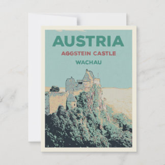Aggstein Castle Ruins, Wachau, Österreich Postkarte