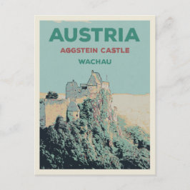 Aggstein Castle Ruins, Wachau, Österreich Postkarte