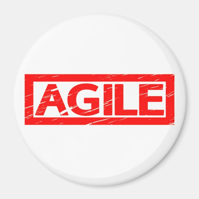 Agile Briefmarke Magnet (Vorne)