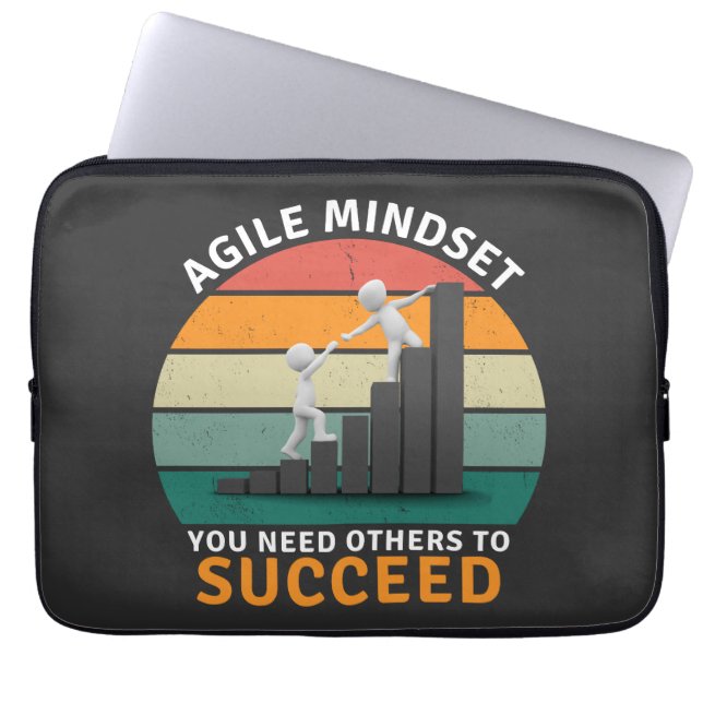 Agile Einstellung Sie brauchen andere, um erfolgre Laptopschutzhülle (Vorderseite)