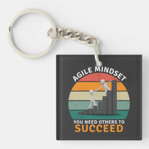 Agile Einstellung Sie brauchen andere, um erfolgre Schlüsselanhänger