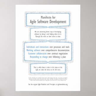 Agile Manifesto Poster