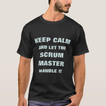 Agile scrum master behalte ruhiges Hemd