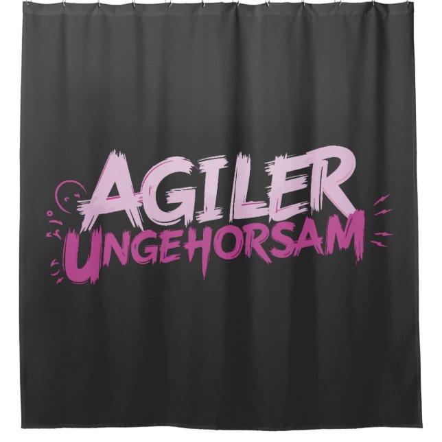 Agiler Ungehorsam Duschvorhang (Vorderseite)