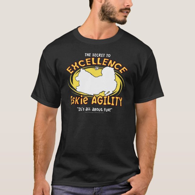 Agility-amerikanisches Eskimohundegeheimnis T-Shirt (Vorderseite)