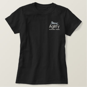 Agility Australian Kelpie besticktes Shirt