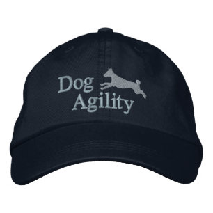 Agility Basenji bestickter Hut (dunkel)