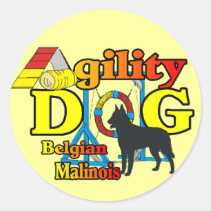 Agility Belgisch Malinois gibt Stickers