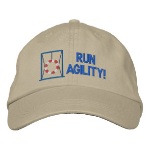 Agility bestickter Hut ausführen