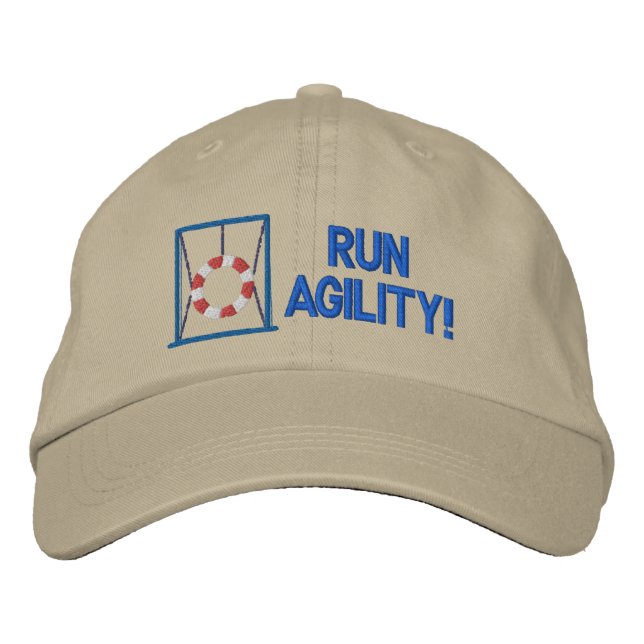 Agility bestickter Hut ausführen (Vorderseite)