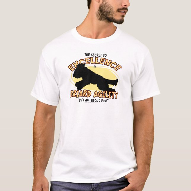 Agility Briard Geheimnis-T - Shirt (Vorderseite)