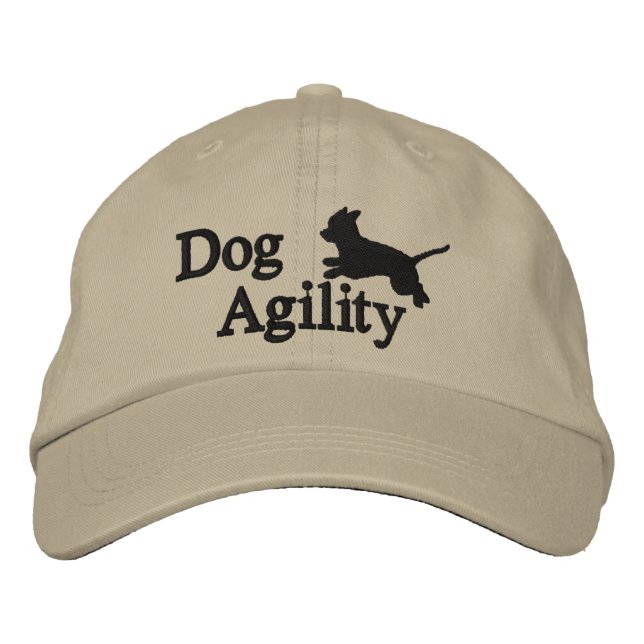 Agility Chihuahua Bestickte Kappe (Vorderseite)