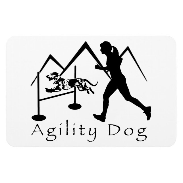 Agility Dog Magnet - Catahoula (Horizontal)