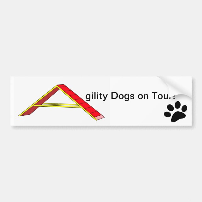 Agility Dogs on Tour Autoaufkleber (Vorne)