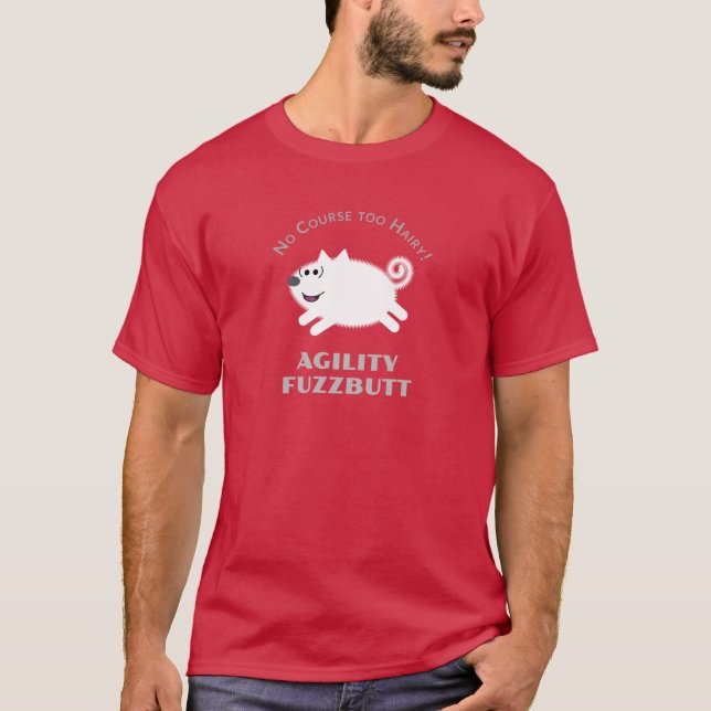 "Agility FuzzButt" Spitz-Agility-T-Shirt DK vers. T-Shirt (Vorderseite)