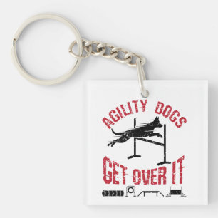 Agility-Hunde kommen darüber hinaus Schlüsselanhänger