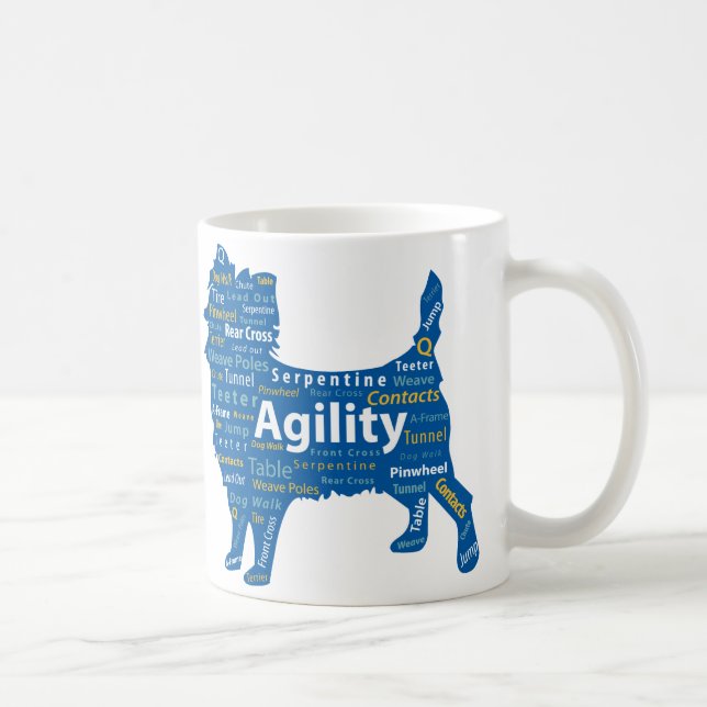 Agility-Kaffee-Tasse, Reise-Tasse oder Stein Kaffeetasse (Rechts)
