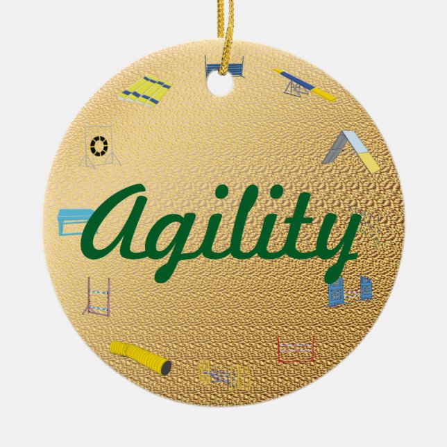 Agility-Kreis Keramikornament (Vorne)