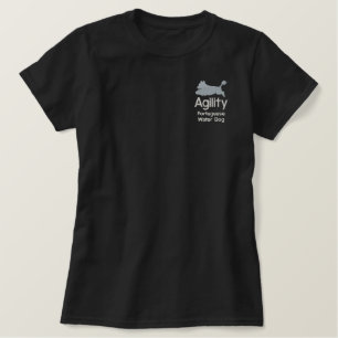Agility Portugiesischer Wasserhund Besticktes T-Shirt