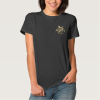 Agility-Pudel gestickter T - Shirt