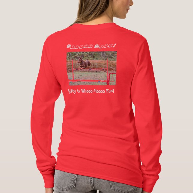 Agility-Shirt mit Dobermann T-Shirt (Rückseite)