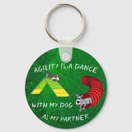 Agility themed Keychain Schlüsselanhänger