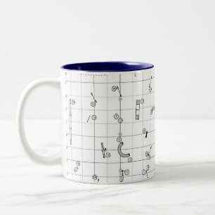 Agility-Themen-Kursplan-Tasse Zweifarbige Tasse