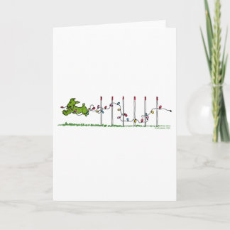 Agility Weihnachtsbeleuchtung Feiertagskarte