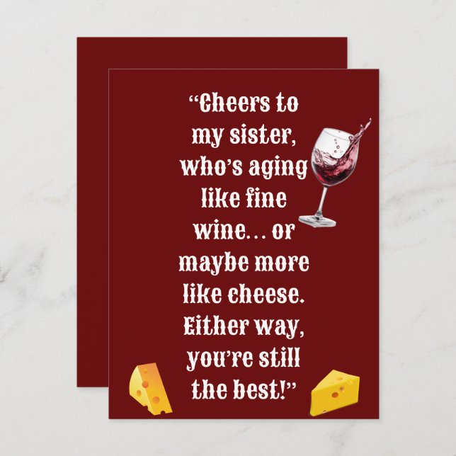 Agin fine feiertagskarte (Vorne/Hinten)