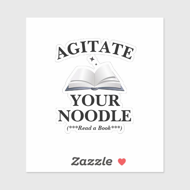 Agitate Your Noodle Aufkleber (Blatt)