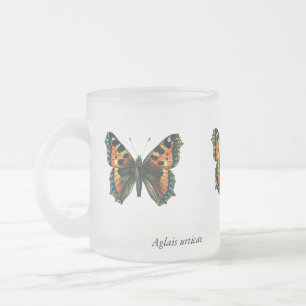 Aglais urticae - Die kleine Tortoiseshell Schmette Mattglastasse