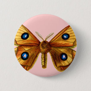 Aglia Tau Schmetterling Button