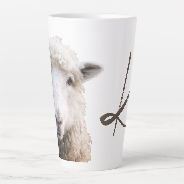 Agneau à mouton Ewe Visite Laine Knitters Mug (Devant)