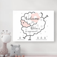 Agneau de saut simple mignonne 1ère Affiche de bie