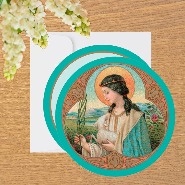 Agnes of Rome (BK 006) Karte (Von Creator hochgeladen)