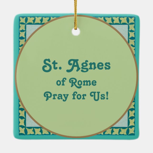 Agnes of Rome (BK 006) Keramikornament (Rückseite)