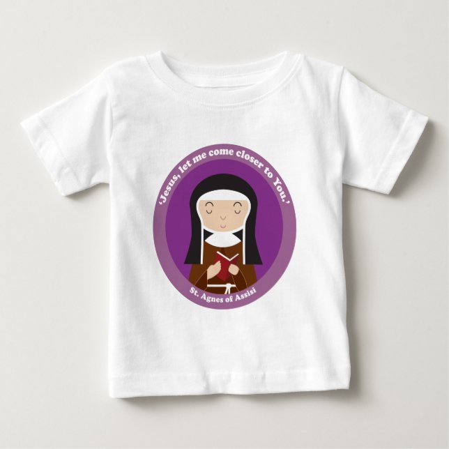 Agnes von Assisi Baby T-shirt (Vorderseite)
