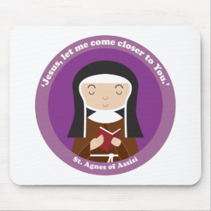 Agnes von Assisi Mousepad