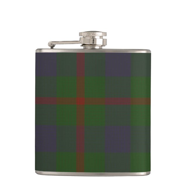 Agnew Clan Tartan Flachmann (Vorderseite)