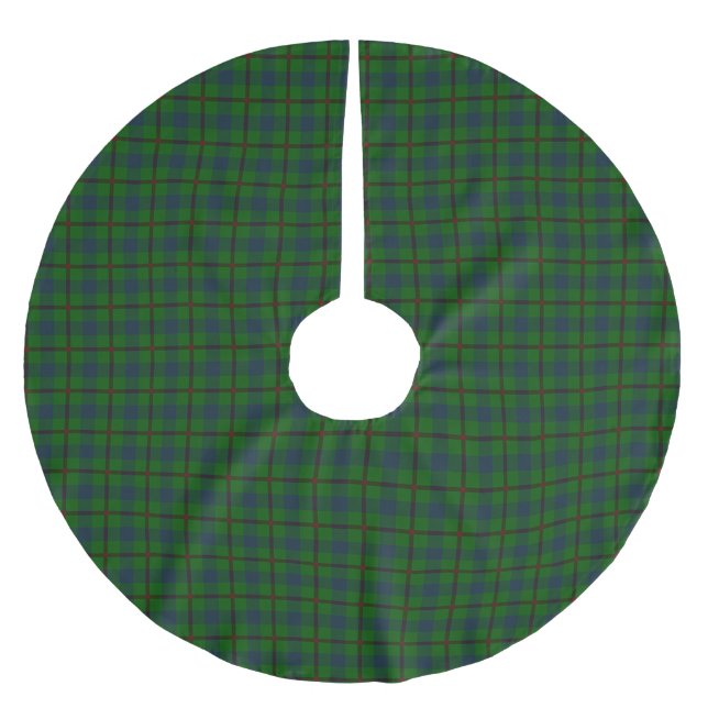 Agnew Hunting Christmas Tree Skirt Polyester Weihnachtsbaumdecke (Vorderseite)